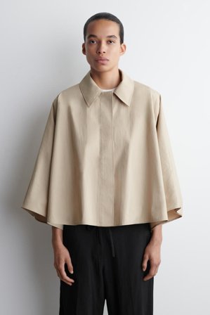 COS Verkürztes Cape Im Trenchcoat-Stil in Beige - Frauen