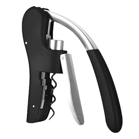 Premium Kvalitet Hävstångskorkskruv Vinöppnare Med Folieskärare