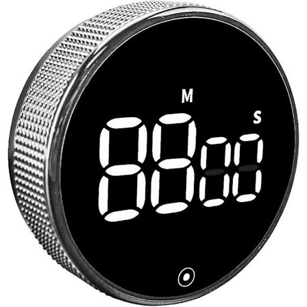 Køkken Timer, Digital Timer LCD Display, Minut Tæller Med Magnetisk, Roterende Nedtælling, Timer Bruges Til Madlavning, Bbq, Læring, Sport
