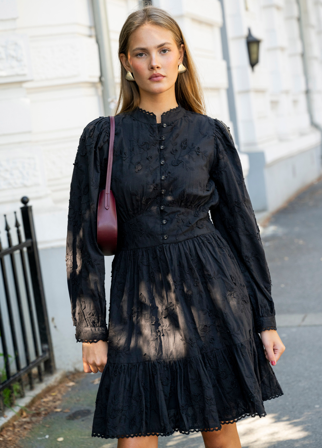 MISSMAYA - Marie Dress Matte Black - XL