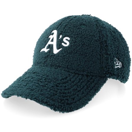 New Era - MLB Green adjustable Czapka Z Daszkiem - Oakland Athletics Winter Borg 9FORTY Dark Green/White Adjustable @ Hatstore