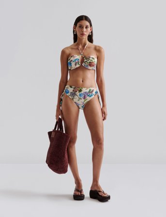 Malina Cara Bandeau Bikini Top - Cream - L