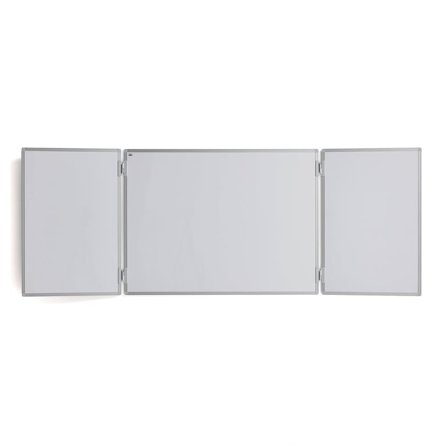 Triple panel whiteboard RITA, 2400x900 mm