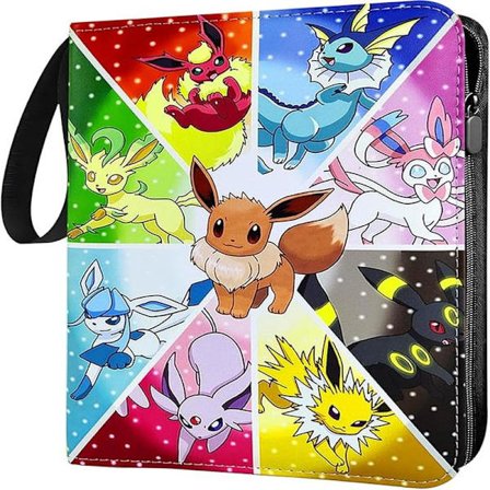 4-lommers kortperm, albumperm for samlekort, kortsamlingsbok med 50 sider 400 lommer, sikker bærbar TCG-mappe