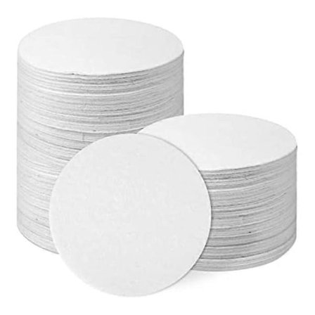 100 stk. Mikrobølgeovn Kiln Papir Rund, 4,7 tommer Højtemperatur Keramisk Kiln Papir Hyldepapir til DIY Glasfusionshåndværk