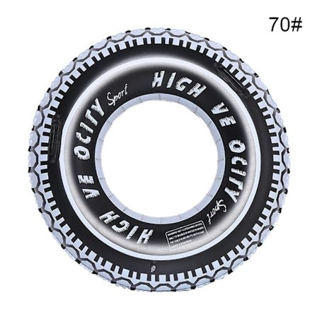 Uppblåsbar Badring för Barn och Vuxna, Donut Pool Float, Donuts Ring, Mud Master Däck (FMY)