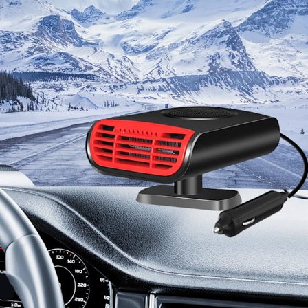 Bærbar 12V bilvarmer afrimer, vinterbilvarmere der tilsluttes cigarettænder, forrudeafdugger, hurtig opvarmning/køling 150W bilvarmer