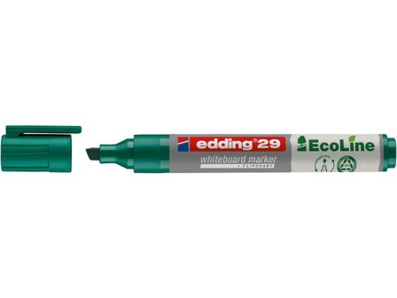 EDDING Whiteboardpenna 29 Ecoline snedskuren spets 1–5mm grön - Lyreco - Kontorsmaterial - Pennor - Whiteboardpennor - Skuren spets