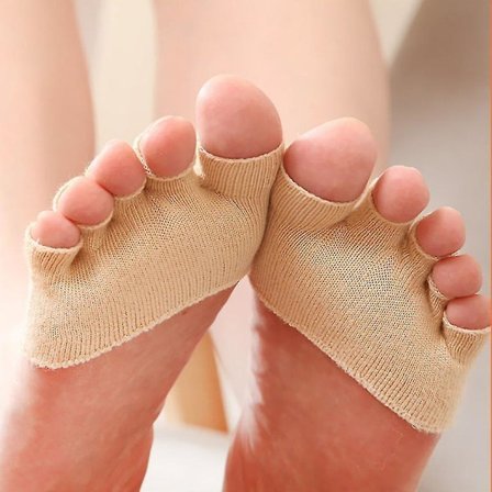 Dam & Flickor Halvstrumpor med Öppen Tå, Halksäkra Högklackade Sandaler