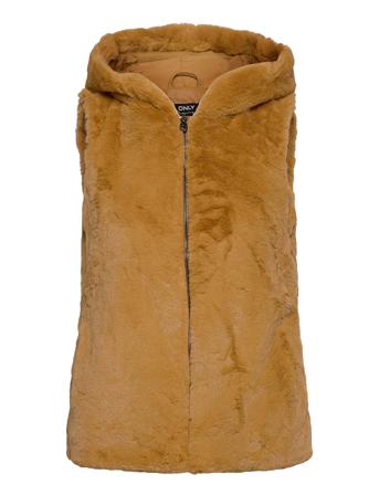 Onlmalou Faux Fur Waistcoat Cc Otw Brown ONLY
