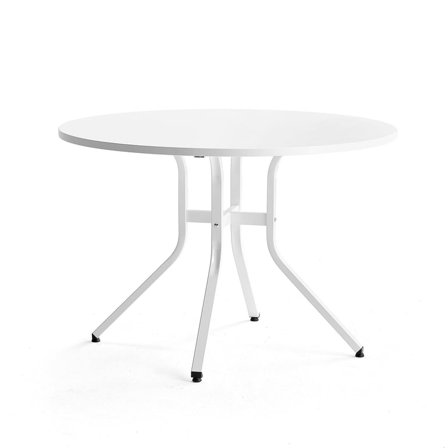 Table VARIOUS, Ø1100x740 mm, white, white