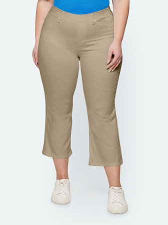 CISO - Sofia Capri Bukser - Sand - Curvy Sim Fit / Vidde Ben