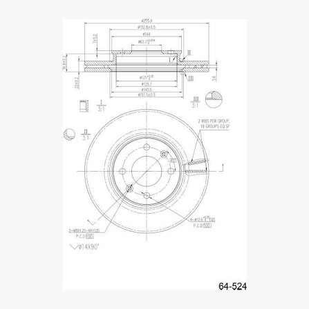 Bromsskiva belagd - Biltema