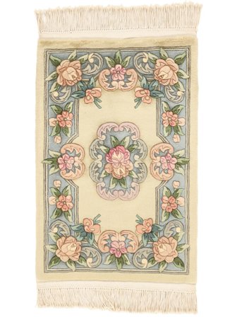 China 90 Line Teppich Orientalischer Orange/Beige (Wolle, China)