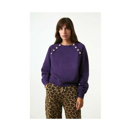 Leon & Harper Round-neck Strik Lilla, Dame Striktrøjer