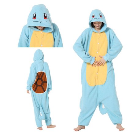 Anime Pyjamas for voksne Dyr Kigurumi Tegneserie Halloween Cosplay Kostyme Squirtle_OF