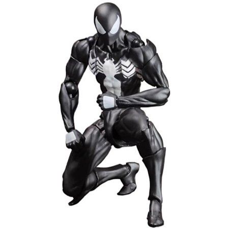 Svart CT Toys Mafex 147 Spiderman Symbiote Venom Action Figure - Samleobjekt Spiderman Figur - Gave til Barn og Voksne