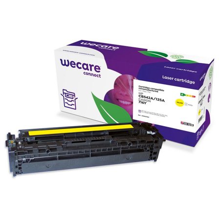 WECARE Toner HP CB542A/1977B002 1,4K gul - Lyreco - Toner och bläck - Tonerkassetter - Toner WeCare