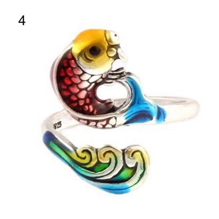 Virka Loop Påfågel Design Justerbar Syring Bär Fingerborg Stickning Tillbehör För Hushåll 4