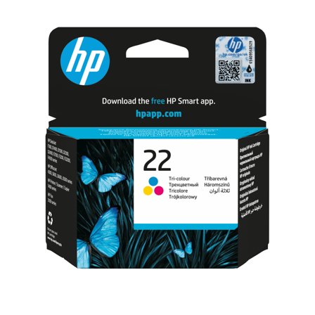 HP 22 - farge (cyan, magenta, gul) - original - blekkpatron