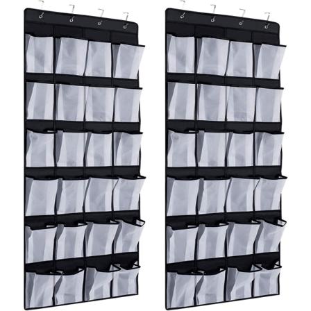 2 stk 24 lommer over døren Skoorganisator, Shoe Organize,ZQKLA