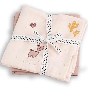 Done by Deer 2-Pack Powder pink GOTS Lalee Swaddles One Size - Textile - One size - Pink - Junge