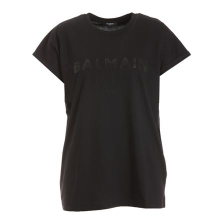 Balmain, T-Shirts Czarny, Kobieta, Rozmiar: L