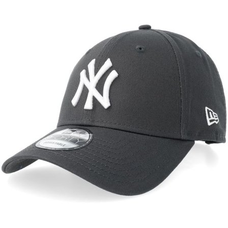 New Era - MLB Grå adjustable Keps - New York Yankees League Essential 9FORTY Steel/White Adjustable @ Hatstore
