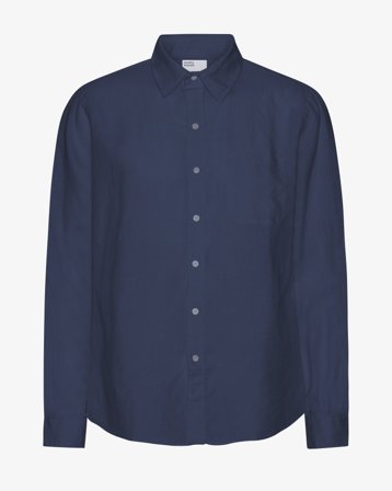 Linen Shirt - Marine Blue XS
