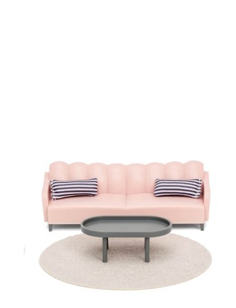 Lundby | Lundby Basic Vardagsrumsset | SCALE 1:18