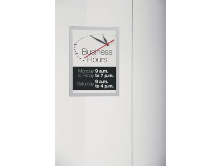 DURABLE Magnetram DURAFRAME SUN UV A4 silver2/fp - Lyreco - Kontorsmöbler och inredning - Tavlor ställ och ramar - Magnet ramar