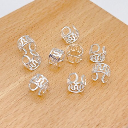 50 st Hårringstillbehör Hårklämma SILVER A A