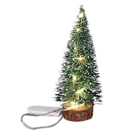 Liten Talljulkträd Julgåva Fest Hemträd Dekoration (40cm varmt ljus)