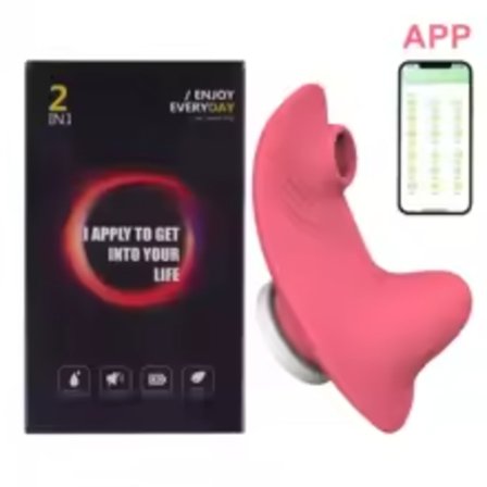 Mini Bärbar Vibrator för Kvinnor Klitoris Sugpropp Bluetooth APP Fjärrkontroll Vibrator på Sexiga Trosor Vuxen Sexleksaker Stimulator