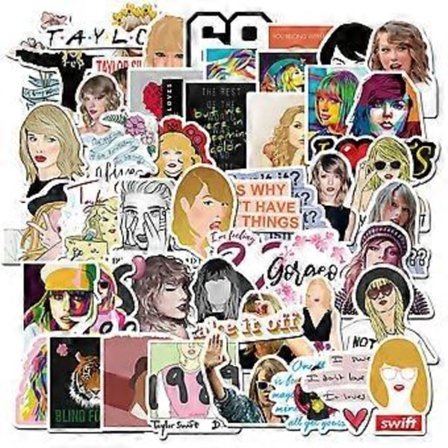 50 kpl Uusia Jeans-Tarroja Teineille Tytöille, Kylmät Kpop-Laulajan Vedenkestävät Vinyyli Tarrat Kannettavalle Tietokoneelle Vedenpulloille 