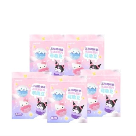 10 bitar Sanrio pop bönor Cinnamoroll kuromi Kawaii Tecken Glass Grädde Serie Mini Ornament