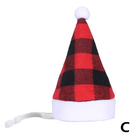 Merry Christmas Small Pet Santa Hat Valp Katt Hund Xmas Holiday C