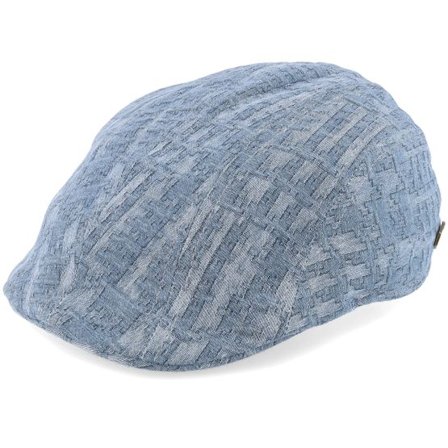 MJM Hats - Blå flatcap Keps - Maddy 100 % Cotton 1 Blue Flat Cap @ Hatstore