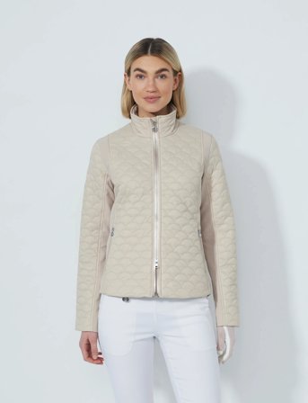 Daily Sports Quilt Padded Jacket - Cream - XS