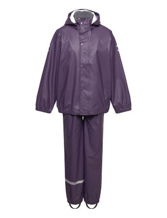 Pu Rain W. Susp. Recycled Outerwear Rainwear Rainwear Sets Purple Mikk-line