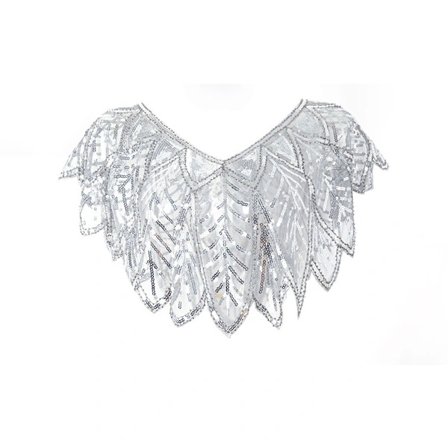 1920-tals Sjal Wraps Paljettprydd Kvällscape Brudsjal Bolero_tfrf