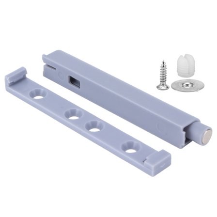 Magnetisk trykklås dørdemper kjøkkenskap dør skuff husholdningsartikler grå S