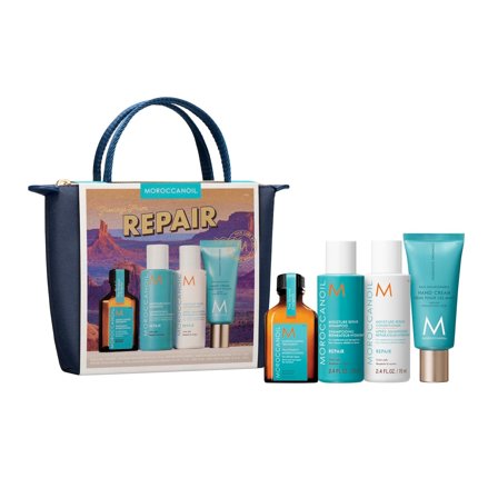 Moroccanoil - Repair Travel Kit - Repair - Shampoo riparatore,Capelli danneggiati,Cofanetto per capelli