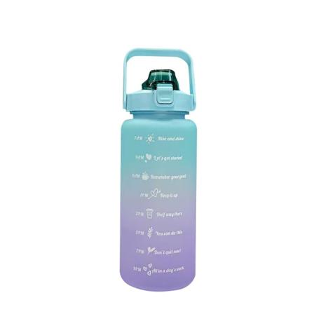 1900 ml gradientti, suuri kapasiteetti ulkokäyttöön kannettava urheiluvedenkeitin Purple green gradient 1900ml