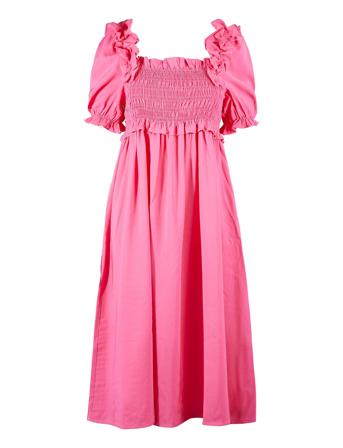 Yasalingo Ss Midi Dress S. Pink YAS
