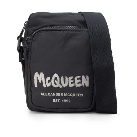 Alexander McQueen Tas , Zwart , Heren , Maat: ONE Size Schoudertassen