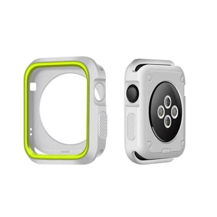 Beskyttende TPU-deksel - iWatch Series 1/2/3 Grå/Grön 38mm