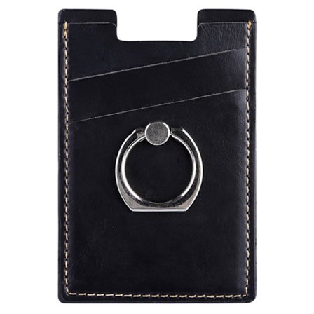 MRC03 Card Holder with Ring Stand for Mobile - Black