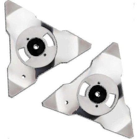 2-pack ersättningsblad för Robomow robotgräsklippare RS TS MS RC TC MC modeller rostfritt stål S2