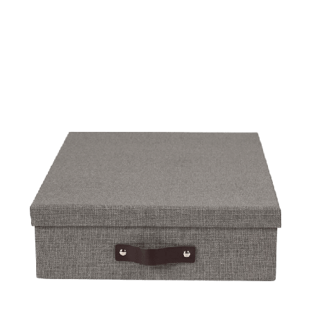 Bigso Box of Sweden Förvaringsbox A4 Oskar Kontor & papper Grå ONESIZE